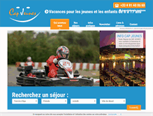 Tablet Screenshot of cap-jeunes.com